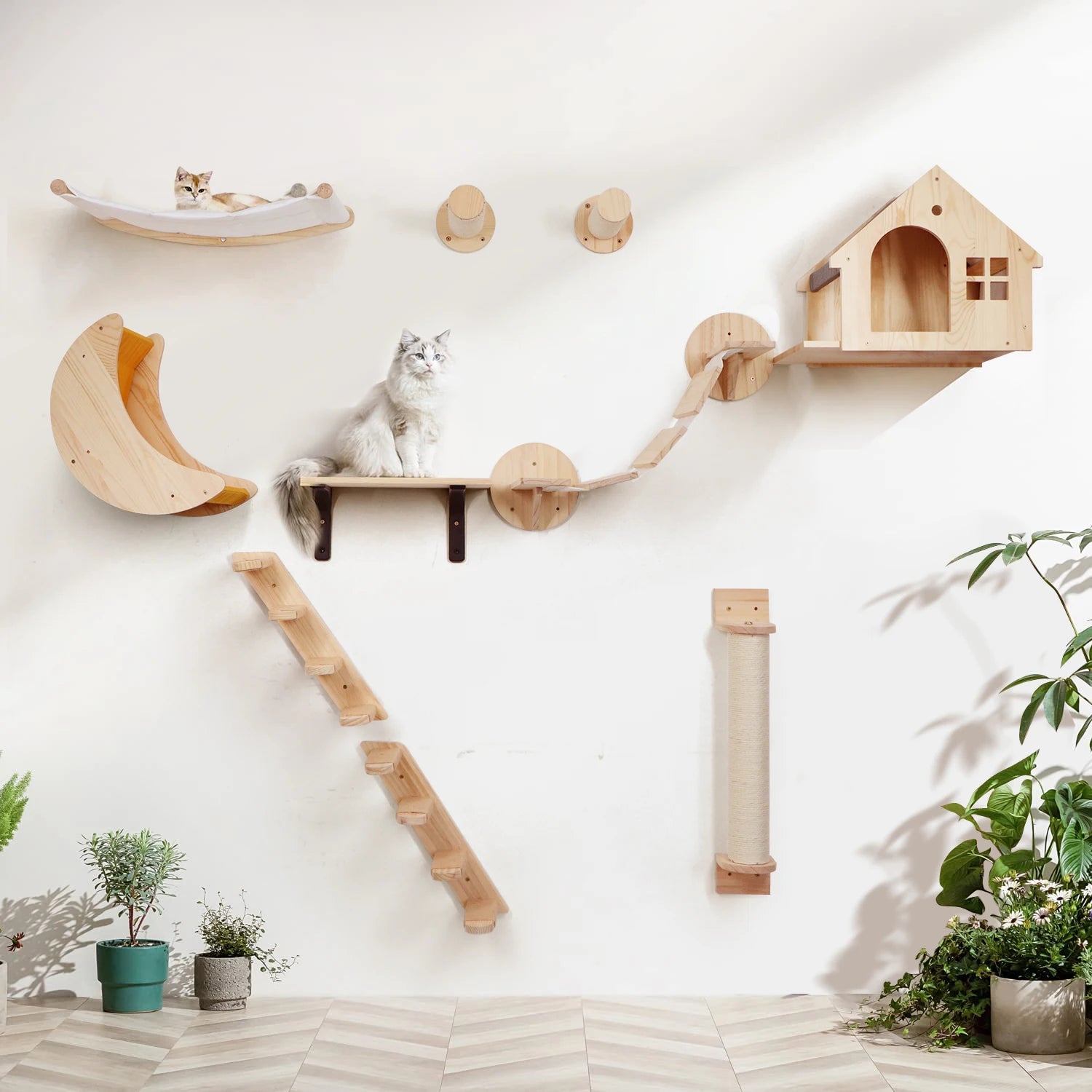 Cat tower wall best sale