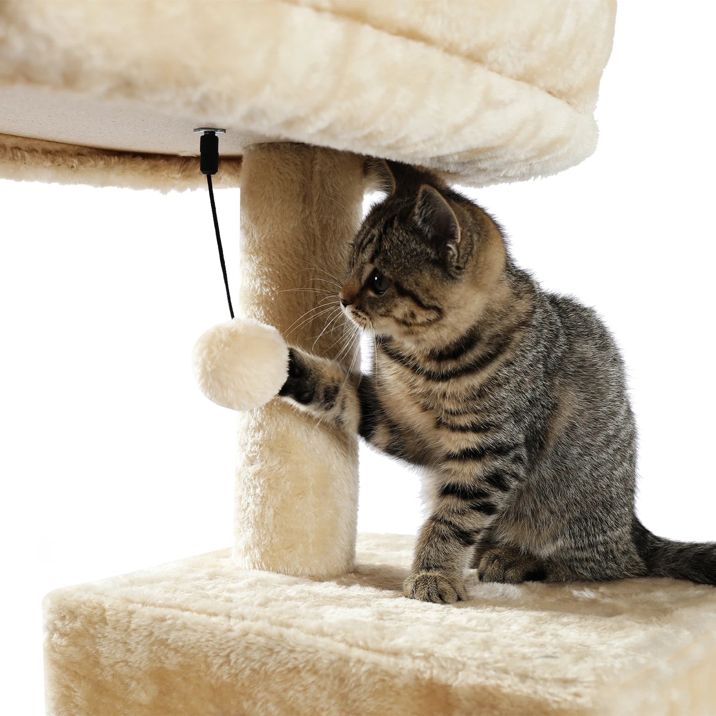 Luxury Multi-Level Cat Tree Tower with Condo, Scratching Post & Cat Toys for Indoor Cats