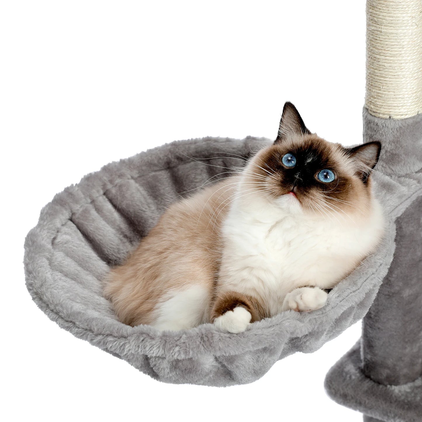 Extra Large Multi-Level Cat Tree with Hammock, Scratching Sisal Post, Ladder, and Perch - Speedy Pet