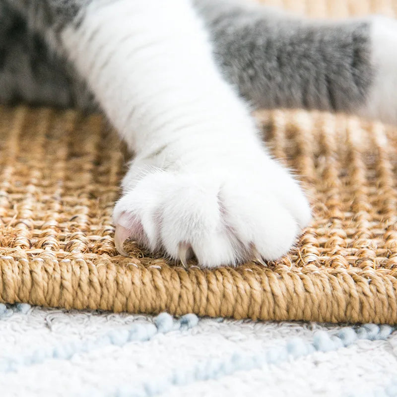 Premium Cat Scratch Guard Mat - Furniture Protector with Hook & Loop Fastener for Sofas, Cat Trees, and More