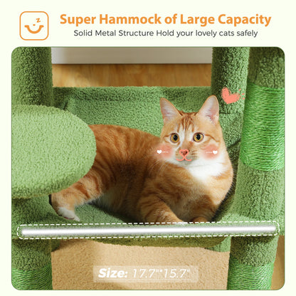 Luxury Multi-Level Cat Tree Tower with Condo, Scratching Post & Cat Toys for Indoor Cats